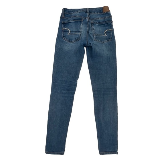 American Eagle Super Stretch Denim Jegging Size 2 Junior’s - Picture 3 of 5